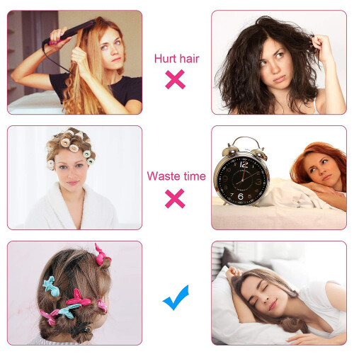 12pcs Soft Hair Rollers Night Sleep Hair Rollers  (polka Dot) 2