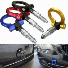 (M16x3.14-Silver) Universal Towing Hook In Aluminum Alloy, Front/rear Car Trailer Kit, M18 X 2.5/m16x3.14