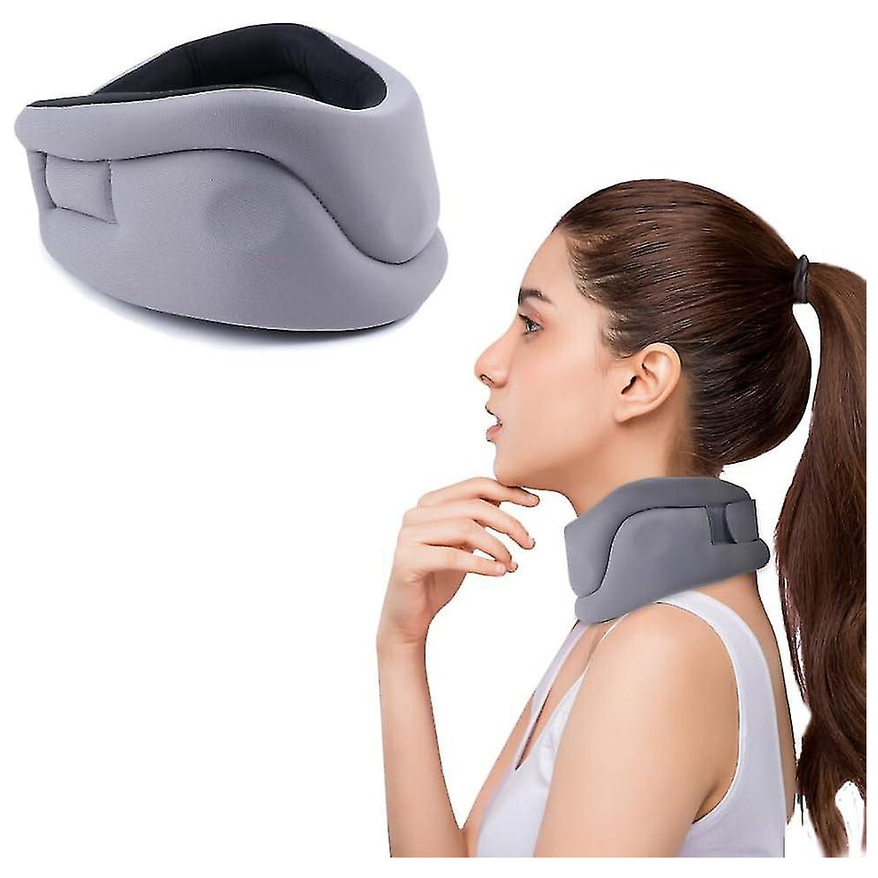 (M) Neck Brace For Sleeping-cervical Collar Relief Neck Pain And Neck Support Soft Foam Wraps Keep Vertebrae Stable For Relief Of Cervical Spine Press