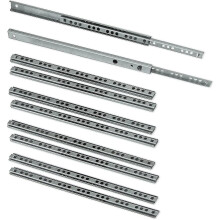 (450mm) Pack Of 5 Pairs (10 Pieces) Slides/ball Slides Extract Part 17mm X 278mm For Drawer, Zinc Plated