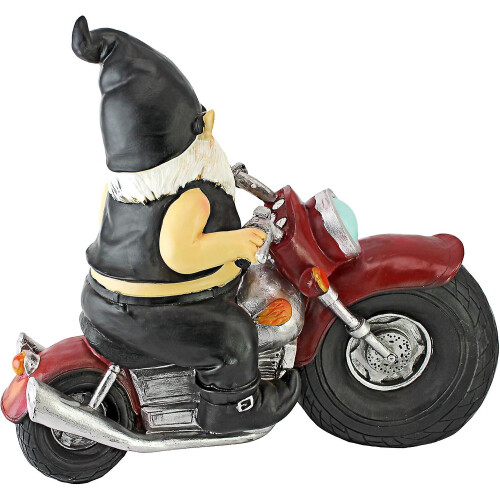 Garden Motorcycle Gnome Resin Crafts 2