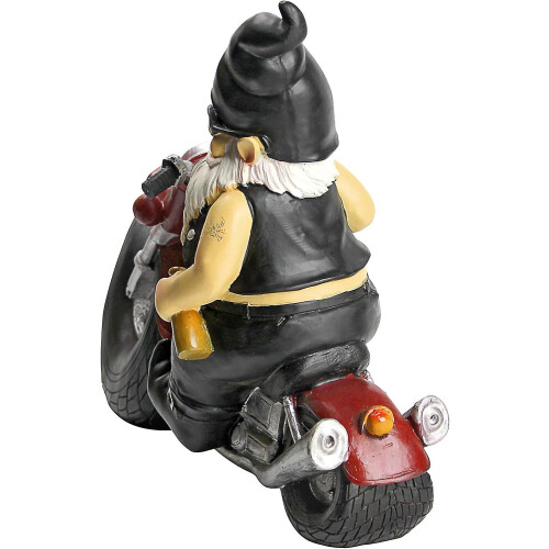 Garden Motorcycle Gnome Resin Crafts 1