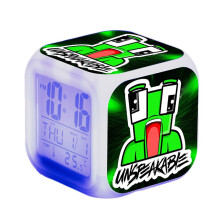 (2) Unspeakable Led Digital Alarm Clock 7 Colorful Night Light Bedroom Lamp Decoration With Time,temperature,alarm,date For Kids Gifts