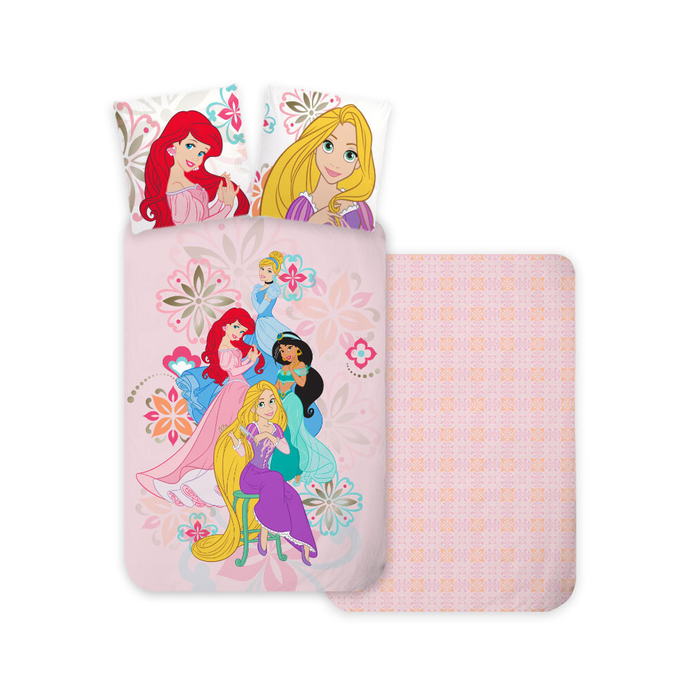 Princess Toddler Size Duvet Cover Set 100 X 135 Cm 100% Cotton Disney