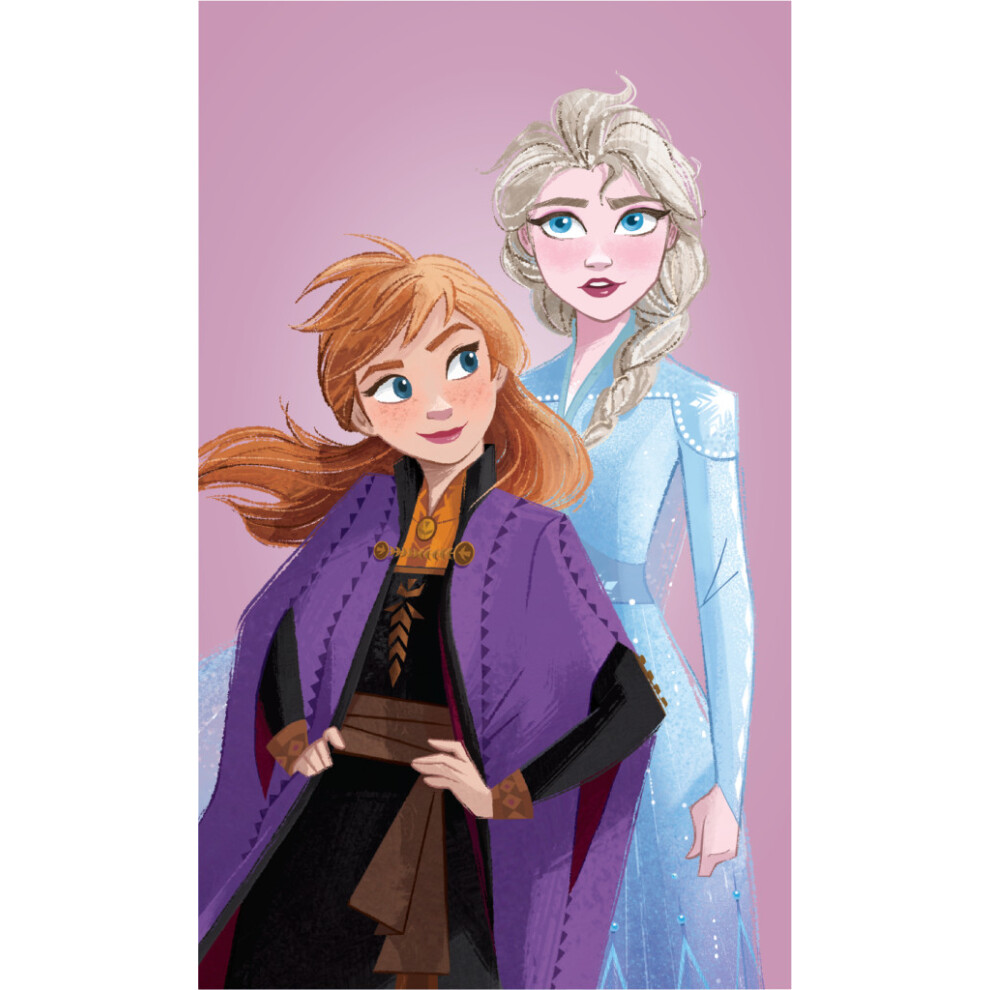 Disney Frozen Hand & Face Towel 30 X 50 Cm 100% COTTON Anna & Elsa