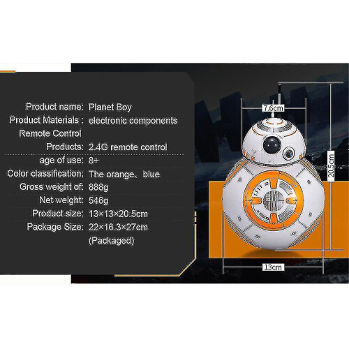 7 Rc Bb-8 Bb8 Remote Control Robot Bb 8 Intelligent Figure Toy 1