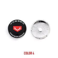 (COLOR 4) 4PCS/lot 60MM VOSSEN Car Wheel Center Hub Caps Car Emblem Badge Logo Wheel Center Cap label car styling accessories
