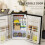 Homcom HOMCOM 91L Freestanding Under Counter Fridge with Lock Black 5
