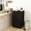 Homcom HOMCOM 91L Freestanding Under Counter Fridge with Lock Black 7