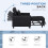 Homcom HOMCOM Folding Chair Bed, Sleeper Chair with Pillow, Side Pockets, Black 4