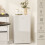 Homcom HOMCOM 91L Freestanding Under Counter Fridge with Lock White 6