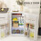 Homcom HOMCOM 91L Freestanding Under Counter Fridge with Lock White 5