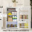 Homcom HOMCOM 91L Freestanding Under Counter Fridge with Lock White 4