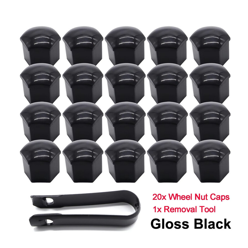 (Gloss Black) 21mm Car Wheel Nuts Caps Protector Tyre Bolts Outward Decoration Studs Hub Cover Caps Gloss Matte Black For Tesla Model 3 S X Y-image-OPC-PFWJCQX-NEW