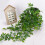 Living And Home Set of 4 Artificial Hanging Plants with Pots 4