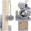 Living And Home Cat Scratching Post Mini Cat Tree with Tunnel & Plush Toys 5