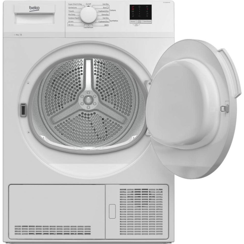 Beko Dtlce80041w 8Kg Condenser Tumble Dryer - White