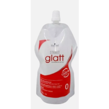 Schwarzkopf Glatt 0+N Strait StraightenerCream, Curly FrizzyHair 400ml