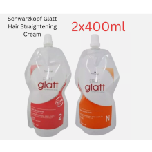 Schwarzkopf GLATT 2+N Straightener/ Rebonding Cream 2x400ml
