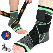 (XL) Ankle Brace For Plantar Fasciitis Support, Compression Sock Adjustable Strap For Heel Spur Achilles Tendonitis
