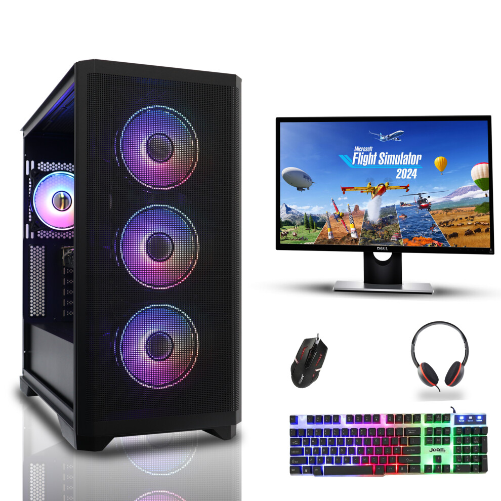Gaming PC Bundle Intel i5 9th Gen 32GB DDR4 1TB SSD 8GB RTX 4060 Win10-image-OPC-PFWJJR9-REFURBISHED