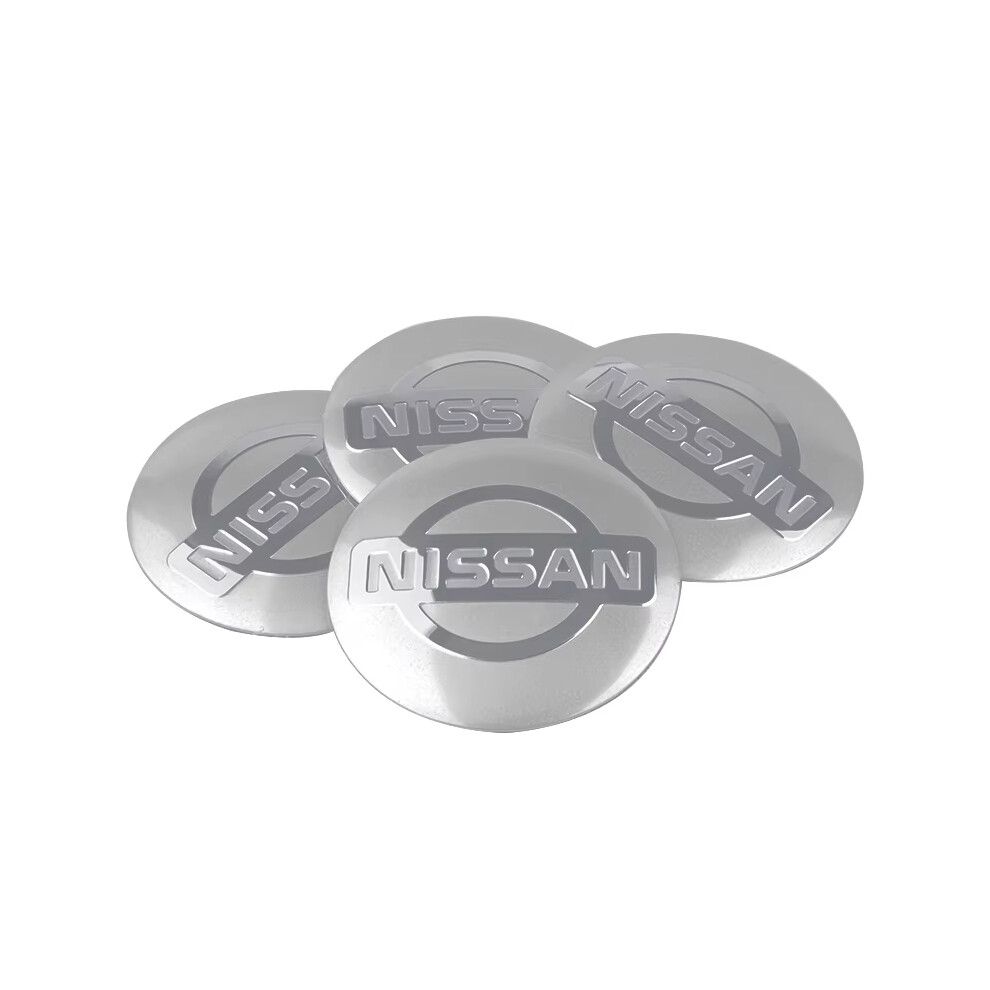 (56Mm Nissan Silvera) 4Pcs 56Mm Car Wheel Center Cover Sticker Hub Cap For Nissan Nismo Tiida Teana Gtr 350Z 370Z 240Sx Juke Note Versa Almera X-Trail 6909945585495