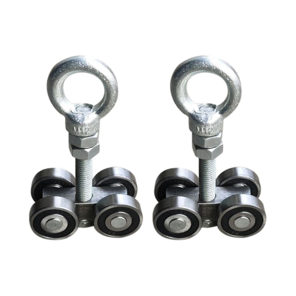 4 Wheel Silent Trolley Assembly Rollers Four Bearing Trolley Assembly Tall Unistruts Strut Channel 8994439380371