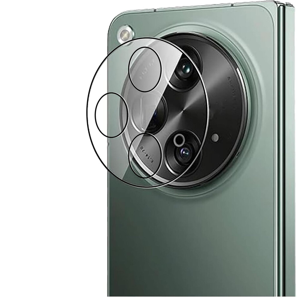 (Clearblack X 3Pcs) 3Pcs Camera Lens Protector For Oneplus Open, Oneplus Open Tempered Glass Camera Cover, No Bubble Scratch-Resistant Lens Protector 8994439383235
