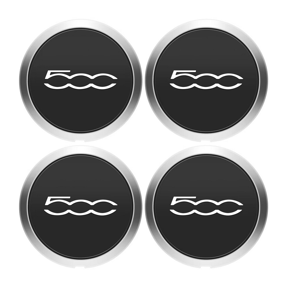 4Pcs 133Mm Hubcap For Fiat 500 Wheels Centre Hub Caps Set 68078419Ac 68078421Ac Dust Cover 51884863 Silver 6927573593552