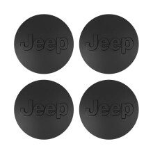 (L-Matte Black) 4Pcs 63MM Car Wheel Center Caps Hub Cover Accessories For Jeep Grand Cherokee Wrangler JK Gladiator Compass Renegade Patriot Lib