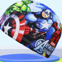 (C) Kids Boys Girls Spiderman Frozen Elsa Print Swim Cap Summer Beach Stretch Swimming Hat
