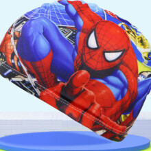 (D) Kids Boys Girls Spiderman Frozen Elsa Print Swim Cap Summer Beach Stretch Swimming Hat