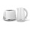 Tower Tower Solitaire 1.5L Kettle + 2 Slice Toaster White 1