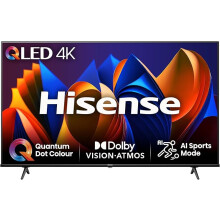 Hisense 55 Inch 4K QLED Smart TV 55E77NQTUK - Quantum Dot Colour,