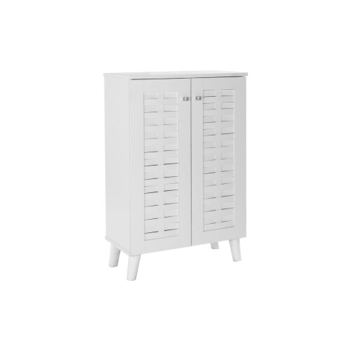 Timber Art Design UK Modern Shoe Storage Cabinet 2 Doors Footwear Stand Rack Unit Cupboard 2