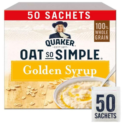 Phoenix Quaker Oat So Simple Golden Syrup, 50 x 36g