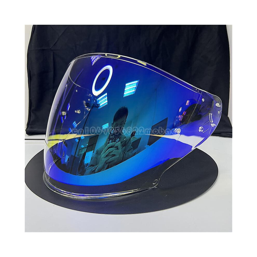 (Revo ) Motorcycle Helmet Visor For Shoei J-Cruise 1 J-Cruise 2 J-Force 4 Cj-2 Casco Shield Viseria Capacete Moto Windshield Lens Blue 8994439393234