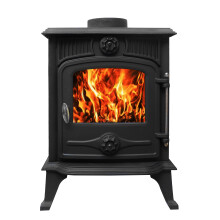 Cast Iron Log Wood Burner Stove 5 KW Multifuel Fire Place