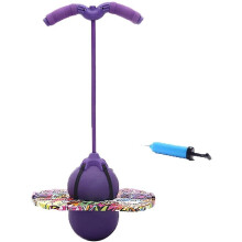 Pogo Ball Pogo Stick Jumper Balance Ball Hopper Ball Balance Board Bounce Space Ball With Handles Home Indoor Games Fitness Body Training Assistant Wo