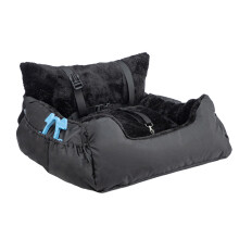(black) Dog Car Seat for Small Cosy Pet Travel Bed