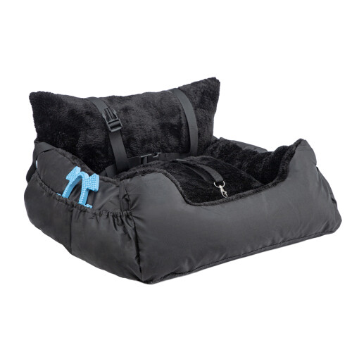 (black) Dog Car Seat for Small Cosy Pet Travel Bed