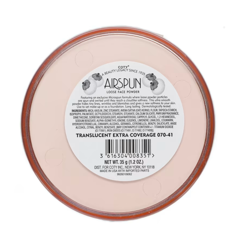 Loose Face Powder, Translucent Extra Coverage 070-41, 1.2 oz (35 g) 2