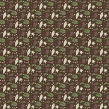 (Leaves Forest, 1 Meter) 100% Cotton Quilting and Dressmaking Fabrics