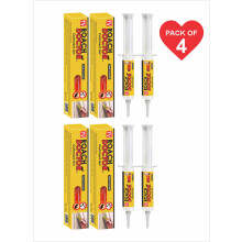 Roach Doctor Cockroach Gel Bait |Indoor & Outdoor Roach Killer with Syringe Applicator for Fast and Effective Roach Control 10g (Pack of 4)