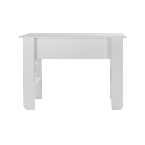 Timber Art Design UK Modern White Office Table with Side Storage 1