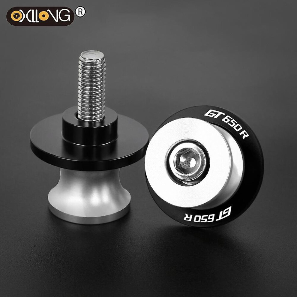 ( 10Mm) Otwoo For Hyosung Gt650r Gt 650 R Gt650 Gt650s M10 Motorcycle Accessories Cnc Aluminum Swingarm Spools Slider Rear Stand Screws Silver 8994439401991