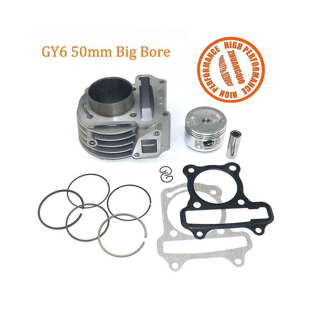 Gy6 50Mm Big Bore Kit Cylinder Piston Rings For Chinese Gy6 50Cc 4 Stroke Gas Scooter Taotao 100Cc Racing 8994439407832