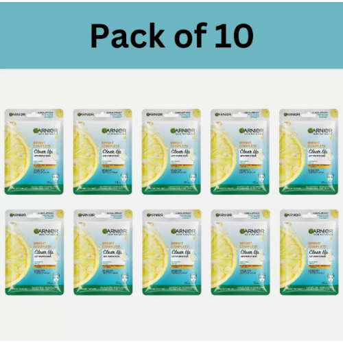 Garnier Garnier Bright Complete Anti Pimple Sheet Mask x10 1