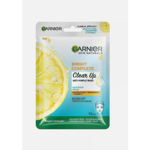 Garnier Garnier Bright Complete Anti Pimple Sheet Mask x10 2