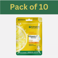 Garnier Vitamin C Sheet Mask (Yellow) x10